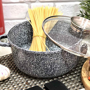 Кастрюля с мраморным покрытием с крышкой Edenberg EB - 3979 - 5.6л/26см ✅ базовая цена $26.64 ✔ Опт ✔ Скидки ✔ Заходите! - Интернет-магазин ✅ Фортуна-опт ✅