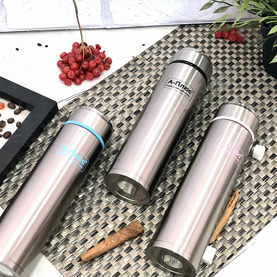 Термос нержавеющий A-Plus 1750 - 330 мл ➜ фото ➜ розн цена $4.31 - Интернет-магазин ✅ Fortuna-opt.com.ua. ✅