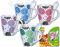 Чашка керамическая 370 мл Абстракция Elina EL - 3215 ✅ базовая цена 38.95 грн. ✔ Опт ✔ Скидки ✔ Заходите! - Интернет-магазин ✅ Фортуна-опт ✅