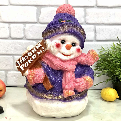 Копилка Снеговик "С Новым Годом" - 1935 ✅ базовая цена 266.40 грн. ✔ Опт ✔ Скидки ✔ Заходите! - Интернет-магазин ✅ Фортуна-опт ✅