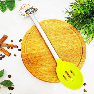 Ложка силиконовая кухонная с дыркой Frico FRU - 490 ✅ базовая цена $1.02 ✔ Опт ✔ Скидки ✔ Заходите! - Интернет-магазин ✅ Фортуна-опт ✅