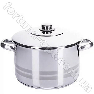 Кастрюля из нержавеющей стали Home Perfect - 2314 - 14 л  ✅ базовая цена 584.99 грн. ✔ Опт ✔ Скидки ✔ Заходите! - Интернет-магазин ✅ Фортуна-опт ✅