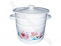 Кастрюля эмалированная 12 л 1624/2 Бузкова орхидея ✅ базовая цена 331.05 грн. ✔ Опт ✔ Скидки ✔ Заходите! - Интернет-магазин ✅ Фортуна-опт ✅