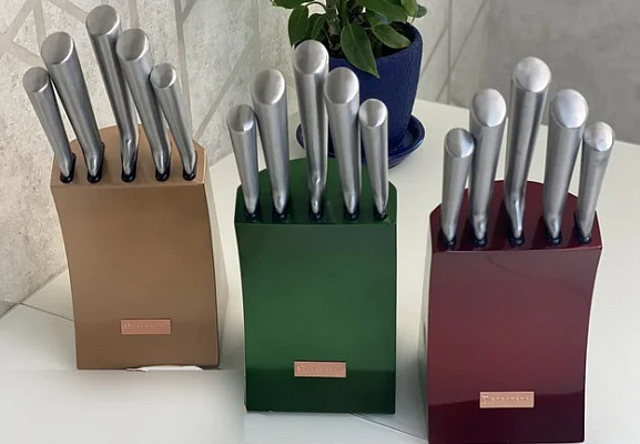 Набор ножей с подставкой 6 пр Edenberg - 11008 ✅ базовая цена $28.06 ✔ Опт ✔ Скидки ✔ Заходите! - Интернет-магазин ✅ Фортуна-опт ✅