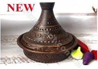 Таджин татарский из красной глины -2956 ✅ базовая цена 301.92 грн. ✔ Опт ✔ Скидки ✔ Заходите! - Интернет-магазин ✅ Фортуна-опт ✅