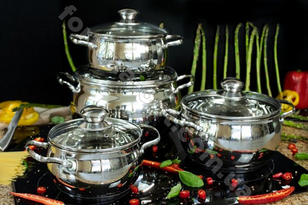 Набор кастрюль яблочной формы Edenberg EB - 1115➜ Опт и розница ✅ актуальная цена -Интернет магазин ✅ Фортуна ✅