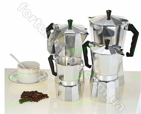 Гейзерная кофеварка алюминиевая Frico FRU - 172 - на 6 чашек ✅ базовая цена $4.84 ✔ Опт ✔ Скидки ✔ Заходите! - Интернет-магазин ✅ Фортуна-опт ✅