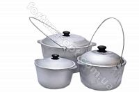 Казан алюминиевый туристический с дужкой Пролис КТ 015 д - 15 л ✅ базовая цена 365.62 грн. ✔ Опт ✔ Скидки ✔ Заходите! - Интернет-магазин ✅ Фортуна-опт ✅