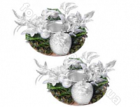 Подсвечник с декором 7,5 см 2 шт/уп 8736 ✅ базовая цена $1.68 ✔ Опт ✔ Скидки ✔ Заходите! - Интернет-магазин ✅ Фортуна-опт ✅