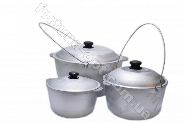 Казан алюминиевый туристический с дужкой Пролис КТ 015 д - 15 л ✅ базовая цена 365.62 грн. ✔ Опт ✔ Скидки ✔ Заходите! - Интернет-магазин ✅ Фортуна-опт ✅