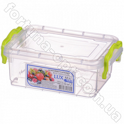 Пищевой контейнер с зелеными ручками  0,8 л - 0360 ✅ базовая цена 20.12 грн. ✔ Опт ✔ Скидки ✔ Заходите! - Интернет-магазин ✅Фортуна-опт ✅