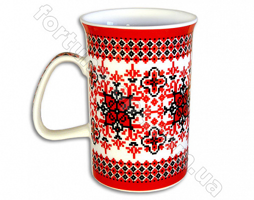 Чашка керамическая 310 мл Вышиванка Elina EL - 3256 ✅ базовая цена 30 грн. ✔ Опт ✔ Скидки ✔ Заходите! - Интернет-магазин ✅ Фортуна-опт ✅