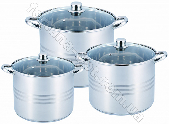 Набор кастрюль Benson BN - 215 - 6 пр➜ Опт и розница ✅ актуальная цена -Интернет магазин ✅ Фортуна ✅