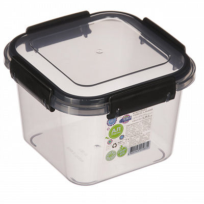 Контейнер квадратный Limited Line черный 0.7 л 0051 ✅ базовая цена 46.77 грн. ✔ Опт ✔ Скидки ✔ Заходите! - Интернет-магазин ✅Фортуна-опт ✅