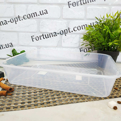 Лоток пищевой прозрачный №2 3,8 л - 0670 ✅ базовая цена 50.40 грн. ✔ Опт ✔ Скидки ✔ Заходите! - Интернет-магазин ✅Фортуна-опт ✅