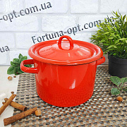 Кастрюля эмалированная 3,0л 16121/4 Красная ✅ базовая цена 341.26 грн. ✔ Опт ✔ Скидки ✔ Заходите! - Интернет-магазин ✅ Фортуна-опт ✅