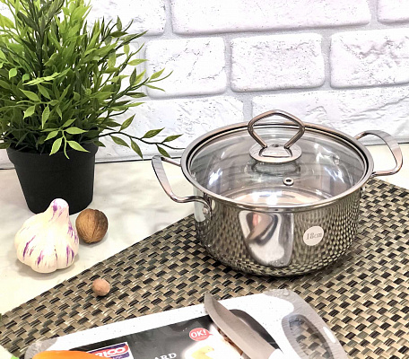 Кастрюля нержавеющая 1,75л 1248 (А-Плюс) ✅ базовая цена $9.25 ✔ Опт ✔ Скидки ✔ Заходите! - Интернет-магазин ✅ Фортуна-опт ✅