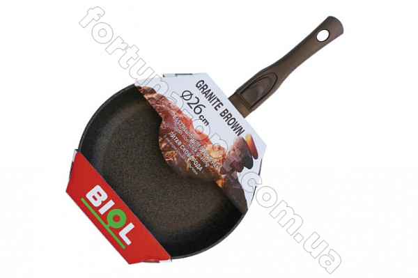 Сковорода антипригарная 26 см Гранит-Браун Биол 26133П ✅ базовая цена 481.99 грн. ✔ Опт ✔ Скидки ✔ Заходите! - Интернет-магазин ✅ Фортуна-опт ✅