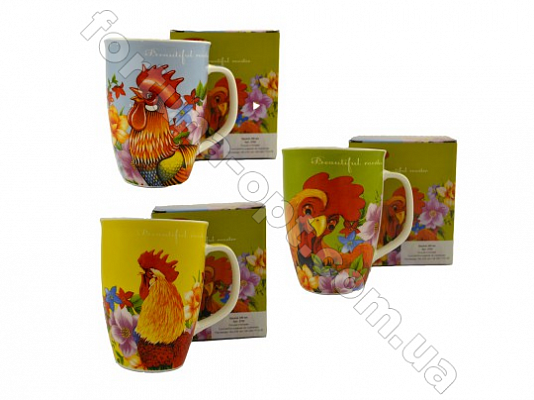 Чашка керамическая 340 мл Символ года-петух - 2702 ✅ базовая цена 38.40 грн. ✔ Опт ✔ Скидки ✔ Заходите! - Интернет-магазин ✅ Фортуна-опт ✅