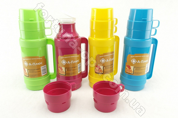 Термос стеклянная колба A-Plus - 1636 - 1 л ➜ фото ➜ розн цена $3.79 - Интернет-магазин ✅ Fortuna-opt.com.ua. ✅ 