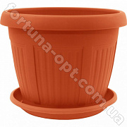 Горшок цветочный Николь 14 см - 0327 ✅ базовая цена 11.44 грн. ✔ Опт ✔ Скидки ✔ Заходите! - Интернет-магазин ✅ Фортуна-опт ✅