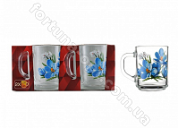 Набор стеклянных чашек 200 мл Ретро - 8235 ✅ базовая цена 49.02 грн. ✔ Опт ✔ Скидки ✔ Заходите! - Интернет-магазин ✅ Фортуна-опт ✅