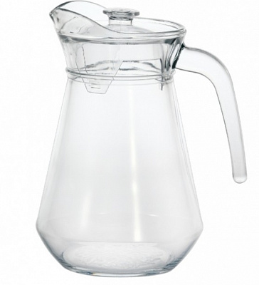 Кувшин стеклянный "Танжер" 1 л с крышкой Helios - 6282 ✅ базовая цена 108.16 грн. ✔ Опт ✔ Скидки ✔ Заходите! - Интернет-магазин ✅ Фортуна-опт ✅