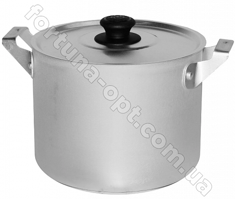 Кастрюля алюминиевая цилиндрической формы - 15 л 14150 ✅ базовая цена 707.39 грн. ✔ Опт ✔ Скидки ✔ Заходите! - Интернет-магазин ✅ Фортуна-опт ✅