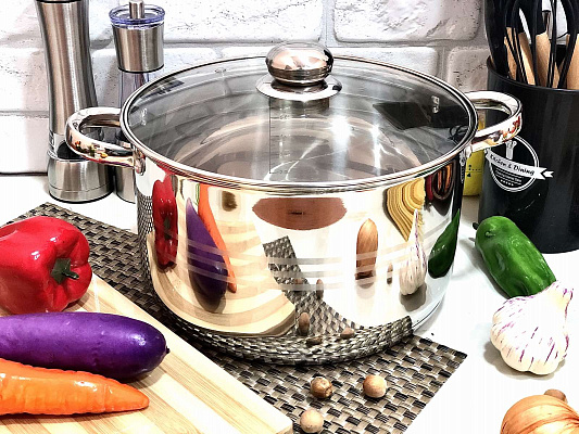 Кастрюля качественная с толстым дном A-Plus - 2169 - 6.5 л ✅ базовая цена $13.69 ✔ Опт ✔ Скидки ✔ Заходите! - Интернет-магазин ✅ Фортуна-опт ✅