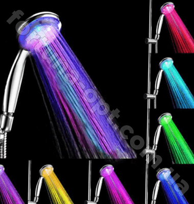 Насадка на душ LED 000195 ✅ базовая цена $6.93 ✔ Опт ✔ Скидки ✔ Заходите! - Интернет-магазин ✅ Фортуна-опт ✅