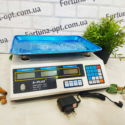 Весы торговые A-Plus - 1660 (50 кг)✅базовая цена$21.79✔Опт✔Скидки✔Заходите! - Интернет-магазин ✅Фортуна-опт ✅