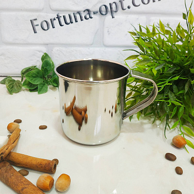 Кружка из нержавеющей стали отдельная №12 Premium А-Плюс - 0290 ✅ базовая цена $2.77 ✔ Опт ✔ Скидки ✔ Заходите! - Интернет-магазин ✅ Фортуна-опт ✅