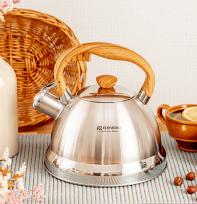 Чайник с силиконовой ручкой Edenberg EB - 1988 - 2 л ✅ базовая цена $10.83 ✔ Опт ✔ Скидки ✔ Заходите! - Интернет-магазин ✅ Фортуна-опт ✅