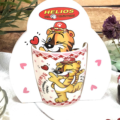 Чашка с тиграми 240 мл подарочная - 2701 ✅ базовая цена 67.84 грн. ✔ Опт ✔ Скидки ✔ Заходите! - Интернет-магазин ✅ Фортуна-опт ✅