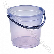 Ведро пластиковое 12 л без крышки прозрачное - 0758 ✅базовая цена 49.25 грн. ✔ Опт ✔ Скидки ✔ Заходите! - Интернет-магазин ✅ Фортуна-опт ✅