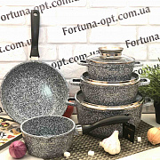 Набор посуды с мраморным покрытием Edenberg EB - 8110 ✅ базовая цена $79.81 ✔ Опт ✔ Скидки ✔ Заходите! - Интернет-магазин ✅ Фортуна-опт ✅