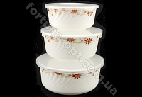 Набор судочков стеклокерамика A - Plus - 1863 - 3 шт ✅ базовая цена 150.69 грн. ✔ Опт ✔ Скидки ✔ Заходите! - Интернет-магазин ✅Фортуна-опт ✅