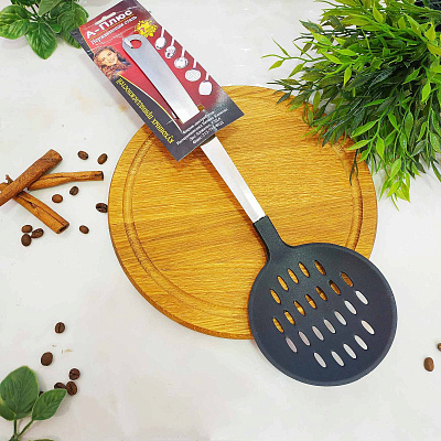 Шумовка тефлоновая кухонная A-Plus - 0344 ✅ базовая цена $1.07 ✔ Опт ✔ Скидки ✔ Заходите! - Интернет-магазин ✅ Фортуна-опт ✅