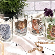 Чашка стеклянная 300 мл Тигр  8138-1334 ✅ базовая цена 32.68 грн. ✔ Опт ✔ Скидки ✔ Заходите! - Интернет-магазин ✅ Фортуна-опт ✅