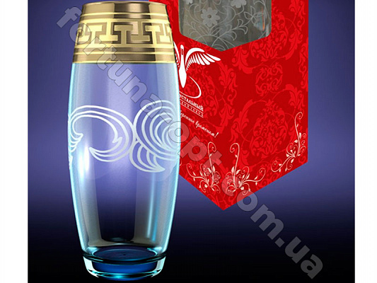 Ваза Флора Греческий узор GE 03-3966 ✅ базовая цена 118.90 грн. ✔ Опт ✔ Скидки ✔ Заходите! - Интернет-магазин ✅ Фортуна-опт ✅