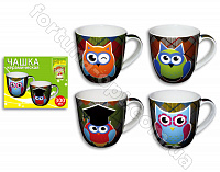 Чашка керамическая 300 мл Сова Elina EL - 3189 ✅ базовая цена 25 грн. ✔ Опт ✔ Скидки ✔ Заходите! - Интернет-магазин ✅ Фортуна-опт ✅