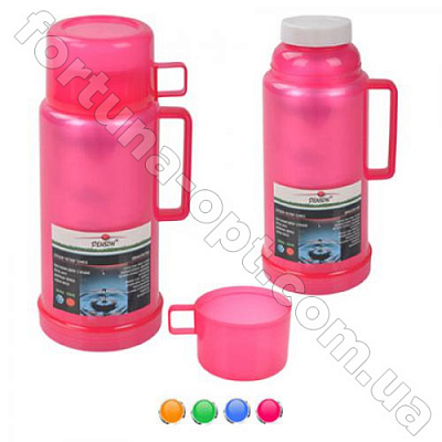 Термос пластиковый со стеклянной колбой 1.0 л Stenson - 245 T ➜ фото ➜ розн цена $5.19 - Интернет-магазин ✅ Fortuna-opt.com.ua. ✅ 