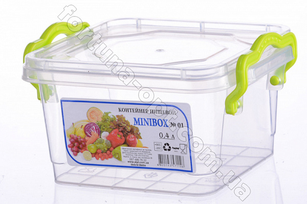 Контейнер пищевой с зелеными ручками 3,7 л - 0214 ✅ базовая цена 30.19 грн. ✔ Опт ✔ Скидки ✔ Заходите! - Интернет-магазин ✅Фортуна-опт ✅