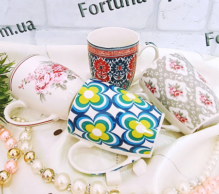 Чашка 360 мл "Орнамент" 16125-5 (Ст) ✅ базовая цена $1.44 ✔ Опт ✔ Скидки ✔ Заходите! - Интернет-магазин ✅ Фортуна-опт ✅