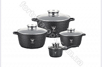 Набор кастрюль Top Kitchen черный TK 00050 ✅ базовая цена $46.18 ✔ Опт ✔ Скидки ✔ Заходите! - Интернет-магазин ✅ Фортуна-опт ✅