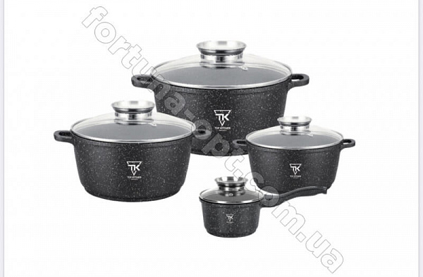 Набор кастрюль Top Kitchen черный TK 00050 ✅ базовая цена $46.18 ✔ Опт ✔ Скидки ✔ Заходите! - Интернет-магазин ✅ Фортуна-опт ✅