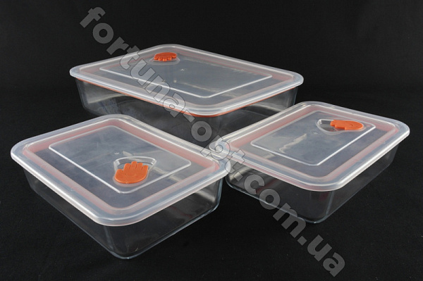 Набор противней с крышками из жаропрочного стекла A-Plus - 1096✅базовая цена$13.63✔Опт✔Скидки✔Заходите! - Интернет-магазин ✅Фортуна-опт ✅