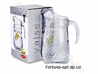 Кувшин для воды Pasabahce Valse 43474 - 1,3 л ✅ базовая цена 100.94 грн. ✔ Опт ✔ Скидки ✔ Заходите! - Интернет-магазин ✅ Фортуна-опт ✅