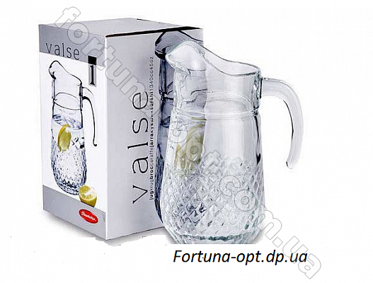 Кувшин для воды Pasabahce Valse 43474 - 1,3 л ✅ базовая цена 100.94 грн. ✔ Опт ✔ Скидки ✔ Заходите! - Интернет-магазин ✅ Фортуна-опт ✅