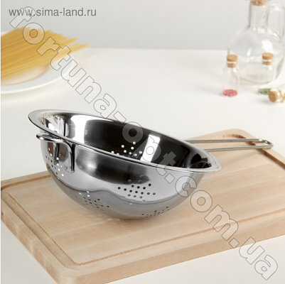 Дуршлаг с ручкой нержавеющий A-Plus - 0847 (20 см) ✅ базовая цена $1.85 ✔ Опт ✔ Скидки ✔ Заходите! - Интернет-магазин ✅ Фортуна-опт ✅